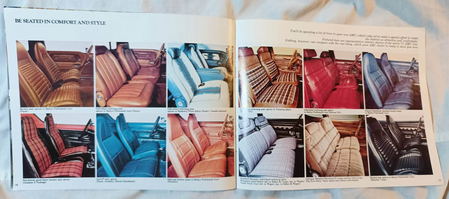 American Motors 1977 AMC Passenger Cars Auto Show Edition Brochure - TulipStuff