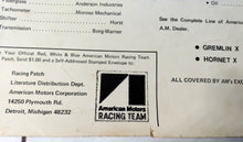 Load image into Gallery viewer, AMC American Motors Racing Team Wally Booth Pro Stock Gremlin X 1971 - TulipStuff
