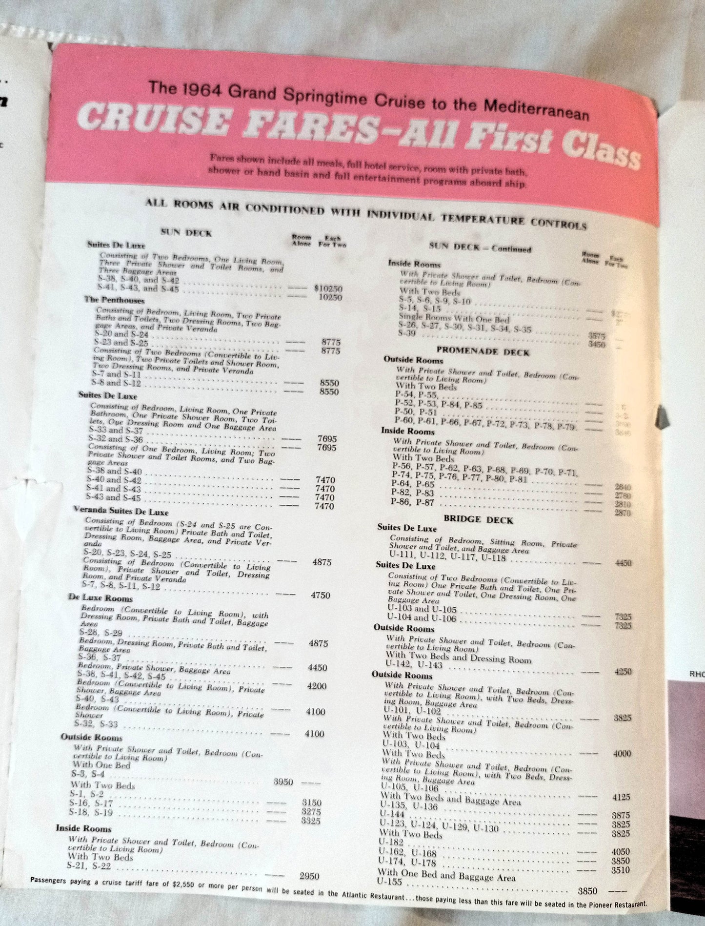 American Export Lines ss Independence 1964 Grand Springtime Cruise - TulipStuff