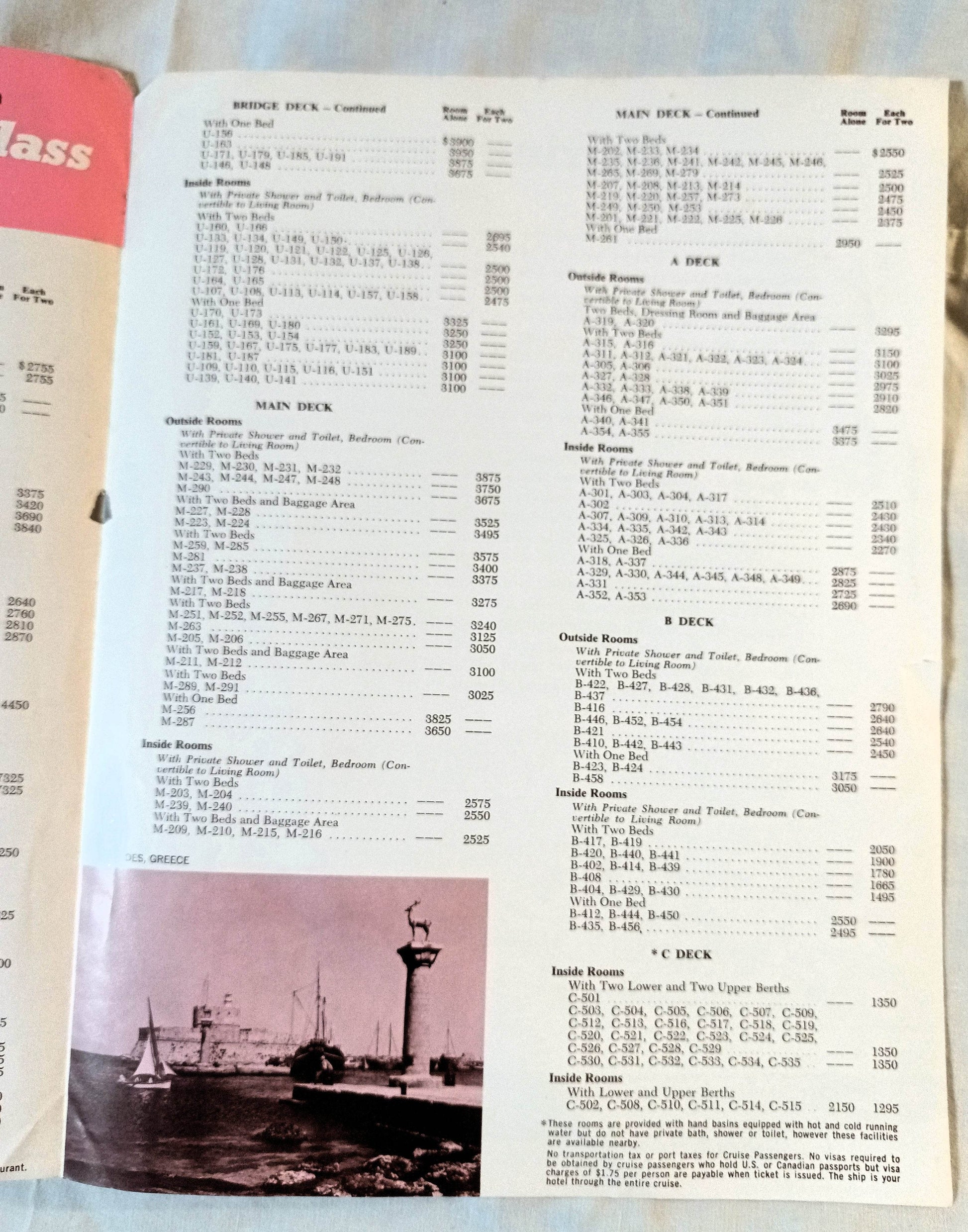 American Export Lines ss Independence 1964 Grand Springtime Cruise - TulipStuff