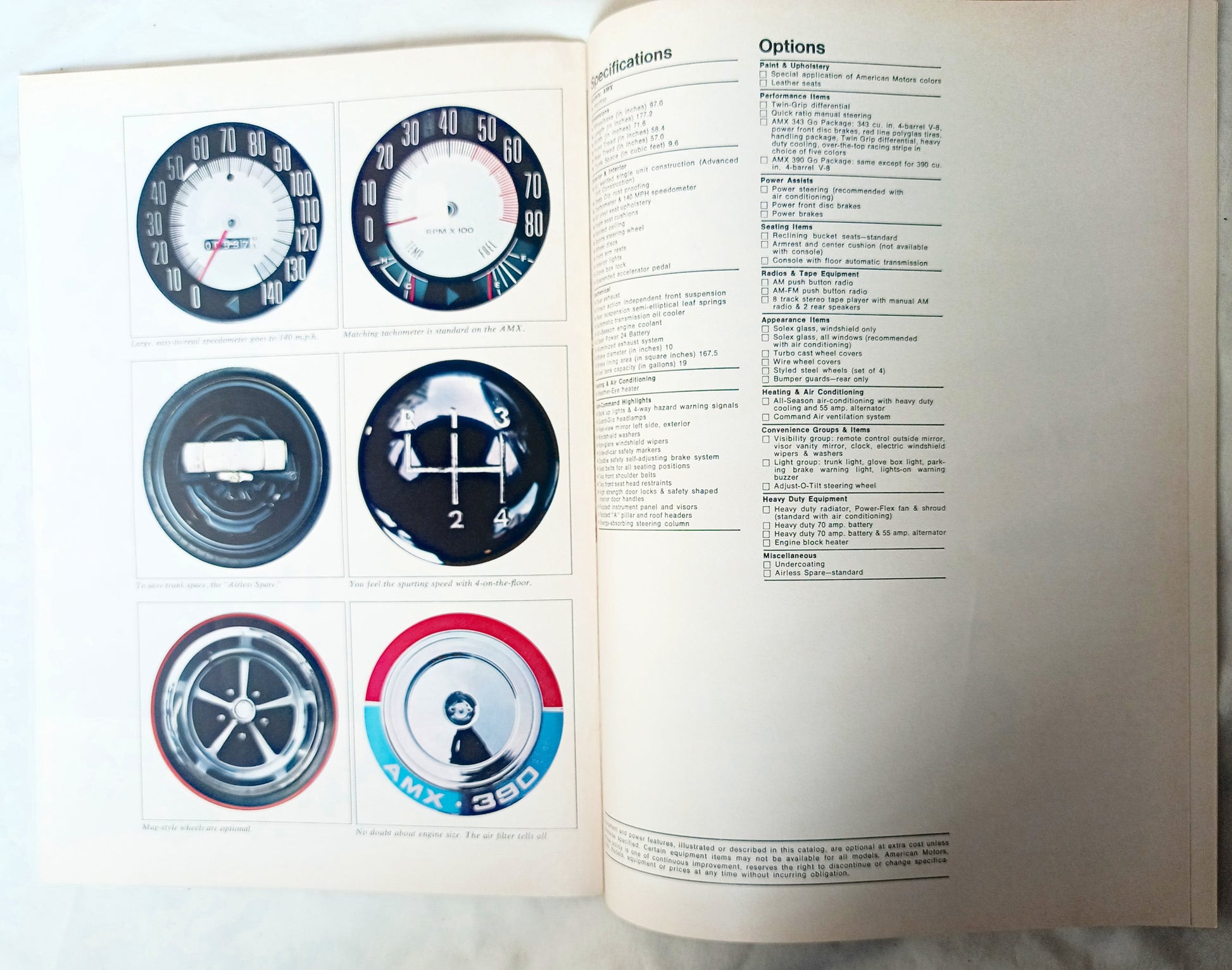 American Motors 1969 Full Line Brochure AMX Javelin Rebel Ambassador - TulipStuff
