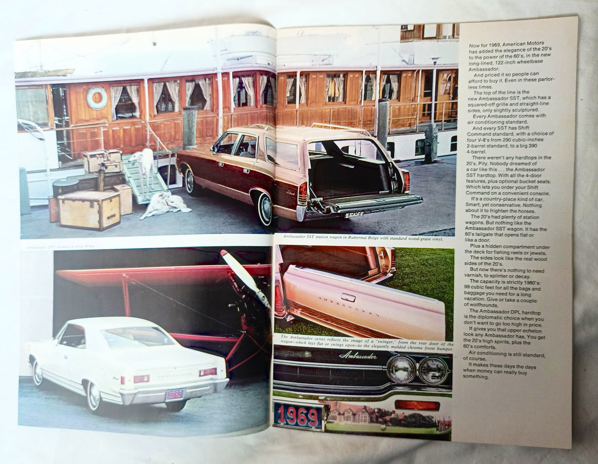 American Motors 1969 Full Line Brochure AMX Javelin Rebel Ambassador - TulipStuff