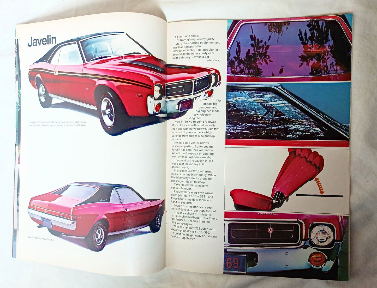 American Motors 1969 Full Line Brochure AMX Javelin Rebel Ambassador - TulipStuff