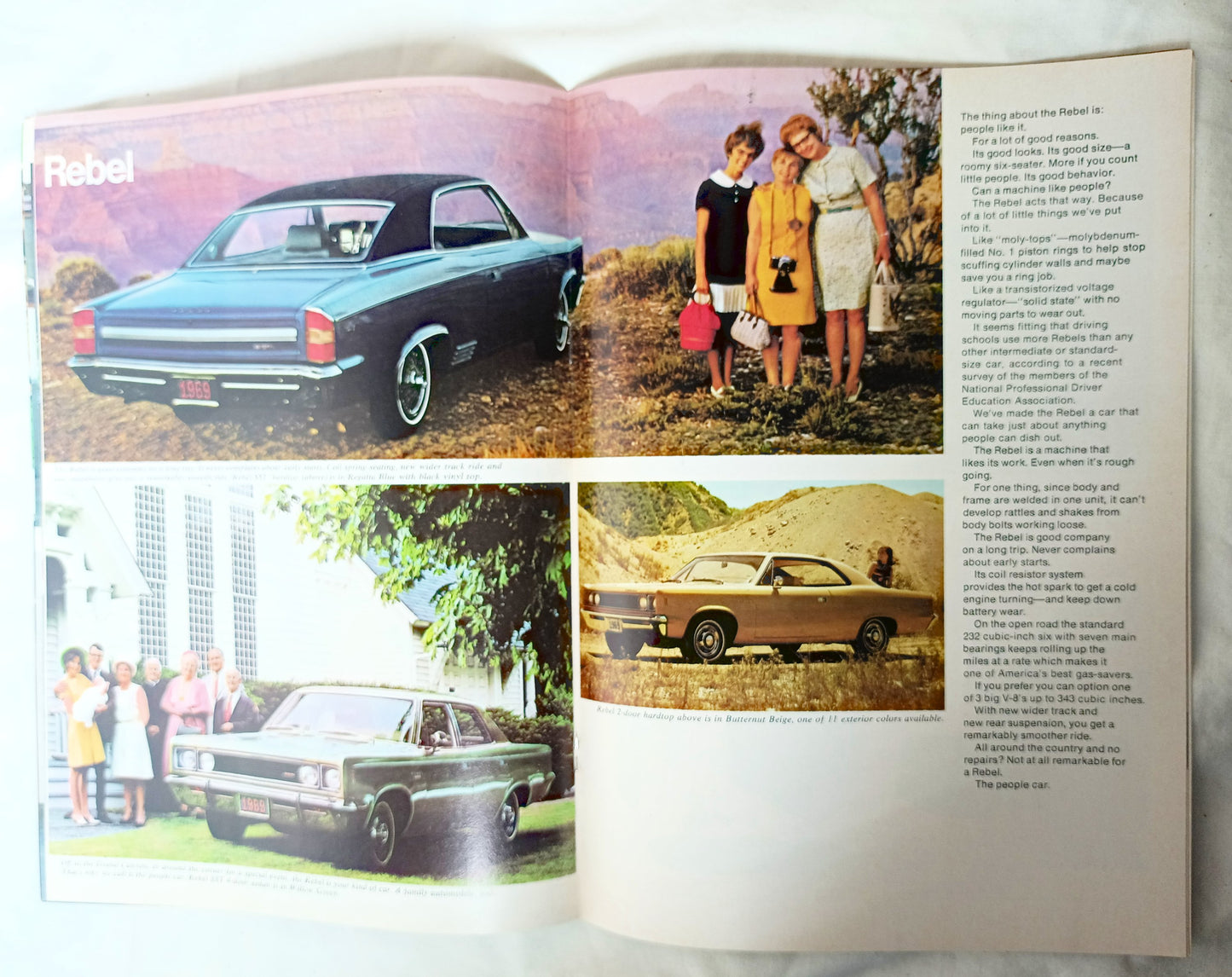American Motors 1969 Full Line Brochure AMX Javelin Rebel Ambassador - TulipStuff