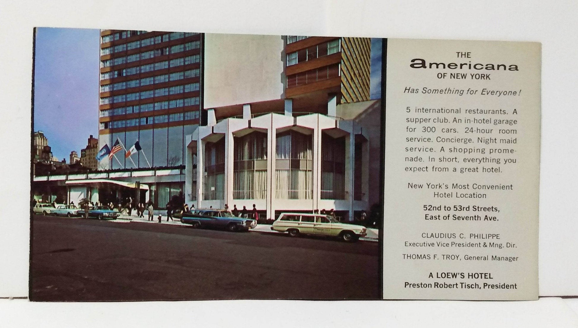 Americana of New York Hotel 7th Ave 52nd-53rd St Mid 1960's Brochure - TulipStuff