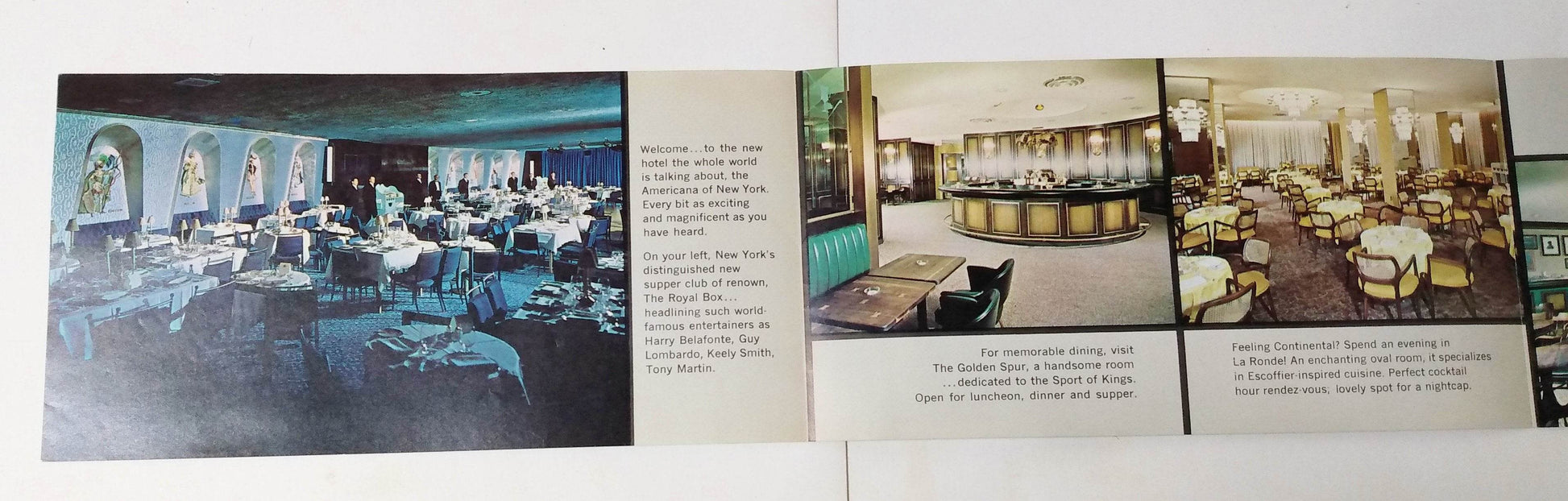 Americana of New York Hotel 7th Ave 52nd-53rd St Mid 1960's Brochure - TulipStuff