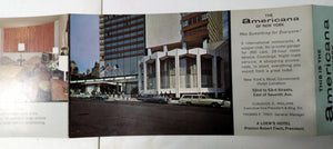 Americana of New York Hotel 7th Ave 52nd-53rd St Mid 1960's Brochure - TulipStuff