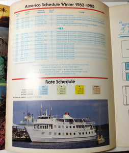 American Cruise Lines (Haddam CT) Winter 1982-83 mv America Brochure - TulipStuff