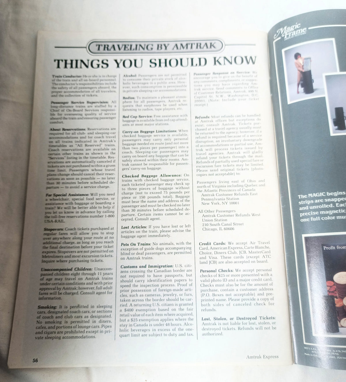 Amtrak Express Magazine Dec 1987 / Jan 1988 Christmas Train of Year - TulipStuff