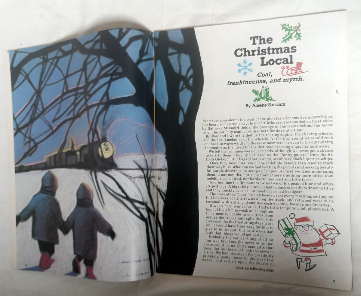 Amtrak Express Magazine Dec 1987 / Jan 1988 Christmas Train of Year - TulipStuff