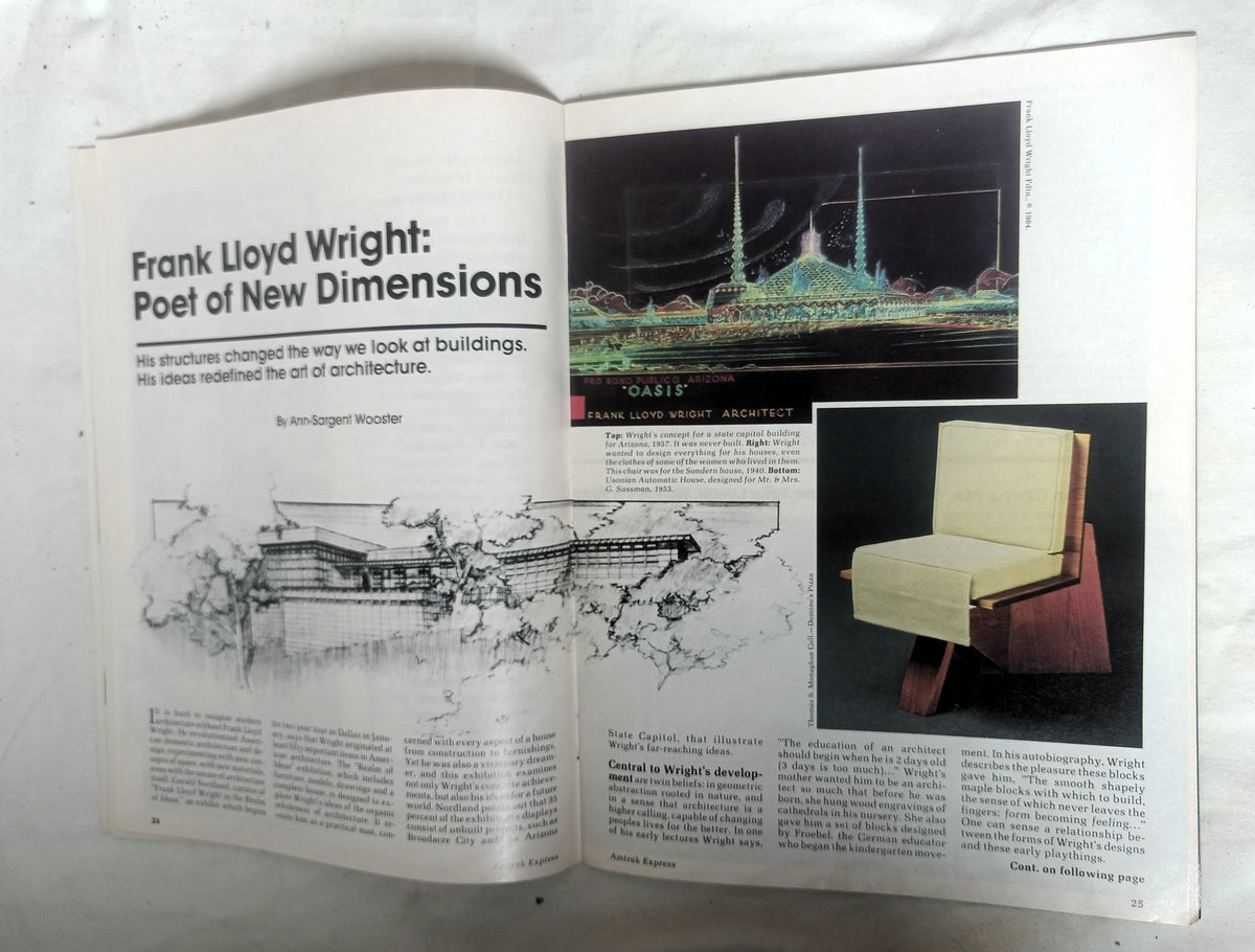 Amtrak Express Magazine Dec 1987 / Jan 1988 Christmas Train of Year - TulipStuff