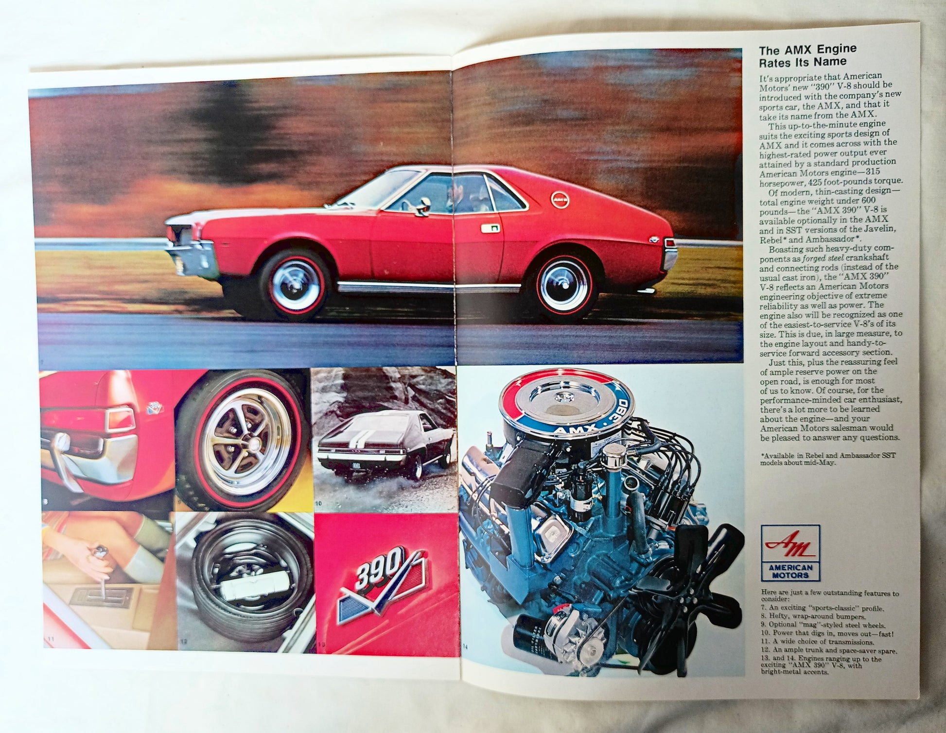 The AMX Story 1968 - American Motors New Sports Car Intro Brochure - TulipStuff