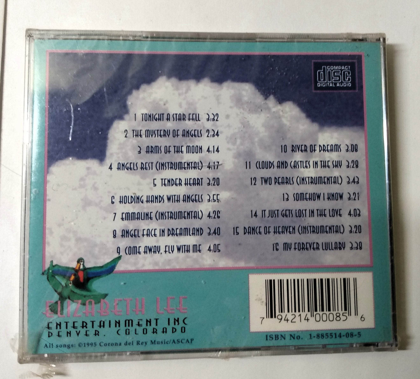 Angelic Ballads Extended Play Elizabeth Lee Jazz Easy Listening Album CD 1995 - TulipStuff