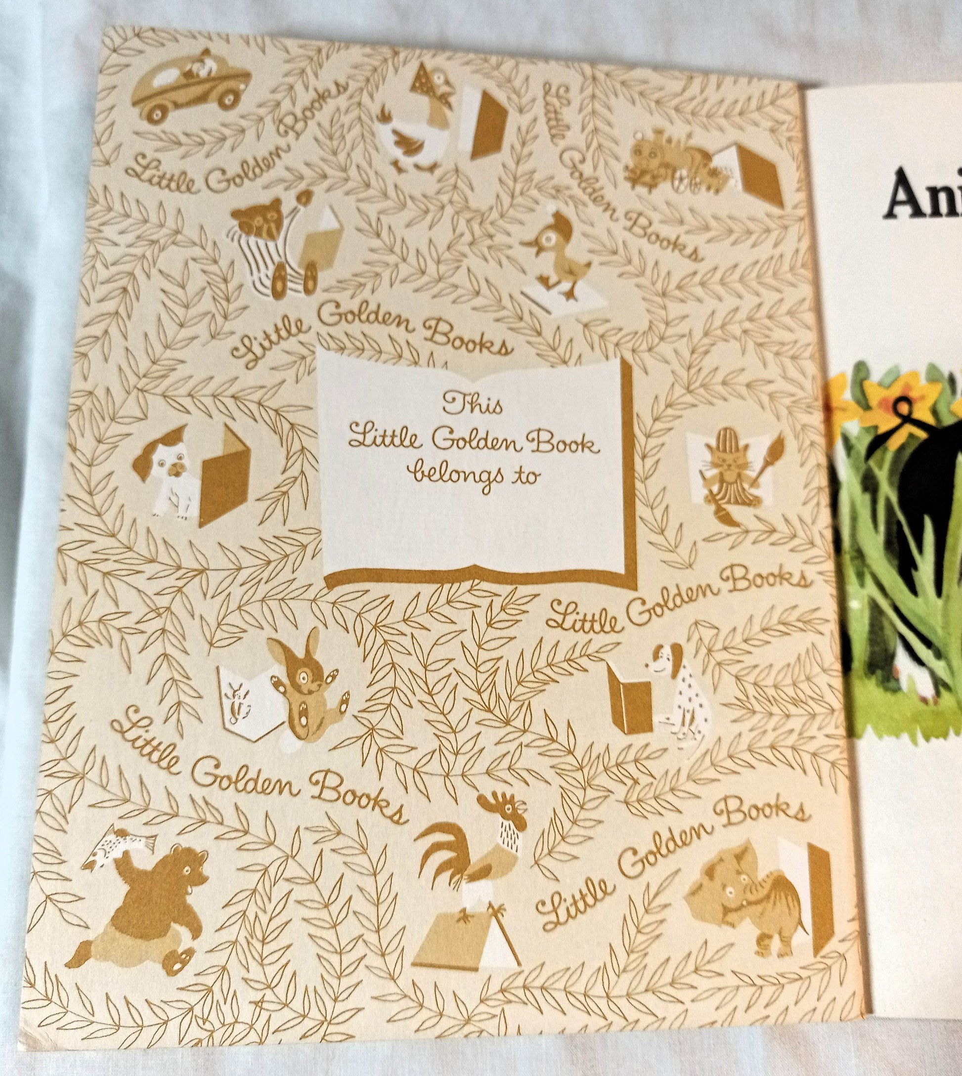 Animals On The Farm Little Golden Book Jan Pfloog 1968 - TulipStuff