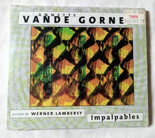 Annette Vande Gorne Poemes De Werner Lambersy Impalpables - TulipStuff