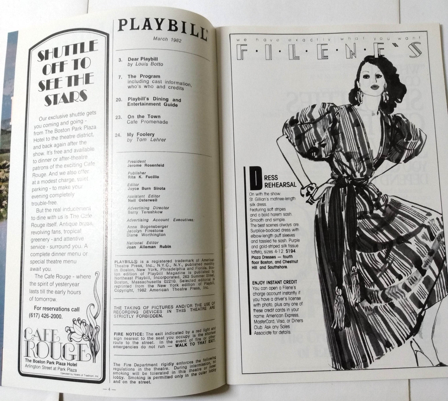 Annie Playbill Shubert Theatre Boston March 1982 Kristi Coombs Reid Shelton - TulipStuff