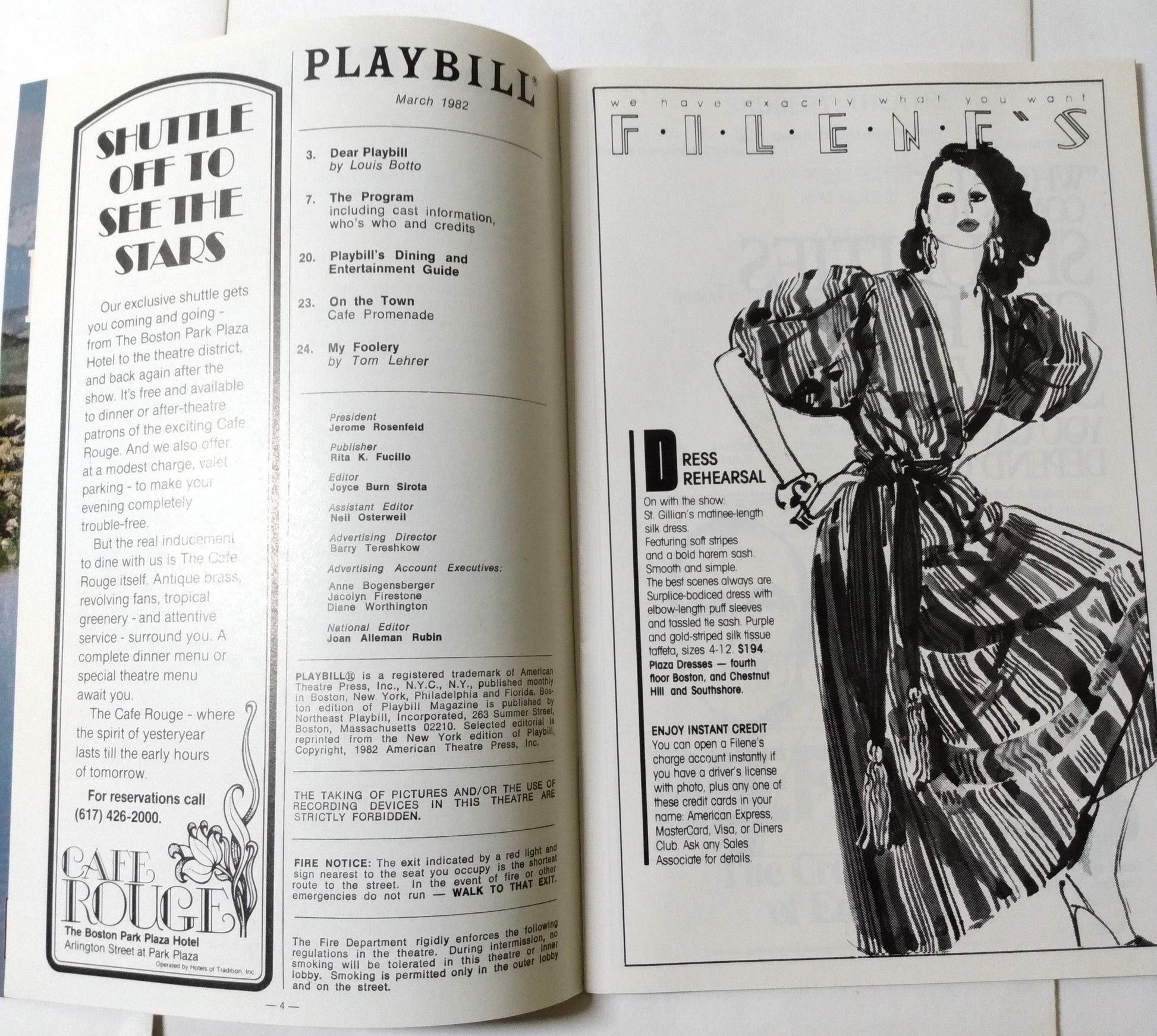Annie Playbill Shubert Theatre Boston March 1982 Kristi Coombs Reid Shelton - TulipStuff