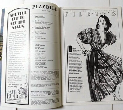 Annie Playbill Shubert Theatre Boston March 1982 Kristi Coombs Reid Shelton - TulipStuff