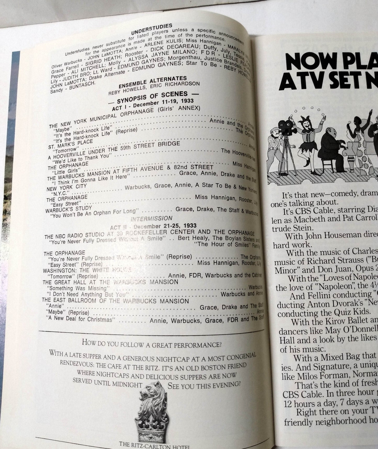 Annie Playbill Shubert Theatre Boston March 1982 Kristi Coombs Reid Shelton - TulipStuff