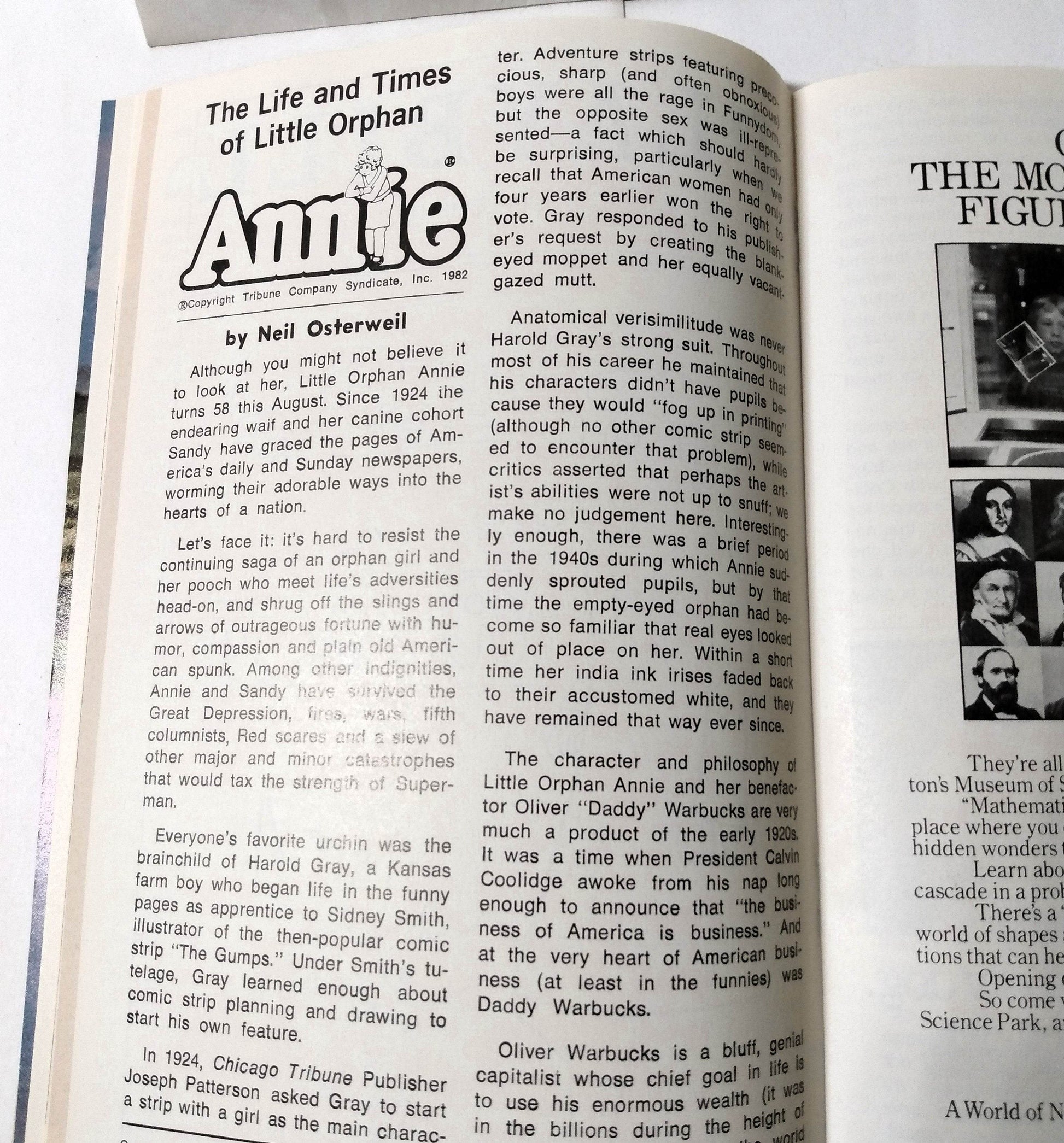 Annie Playbill Shubert Theatre Boston March 1982 Kristi Coombs Reid Shelton - TulipStuff