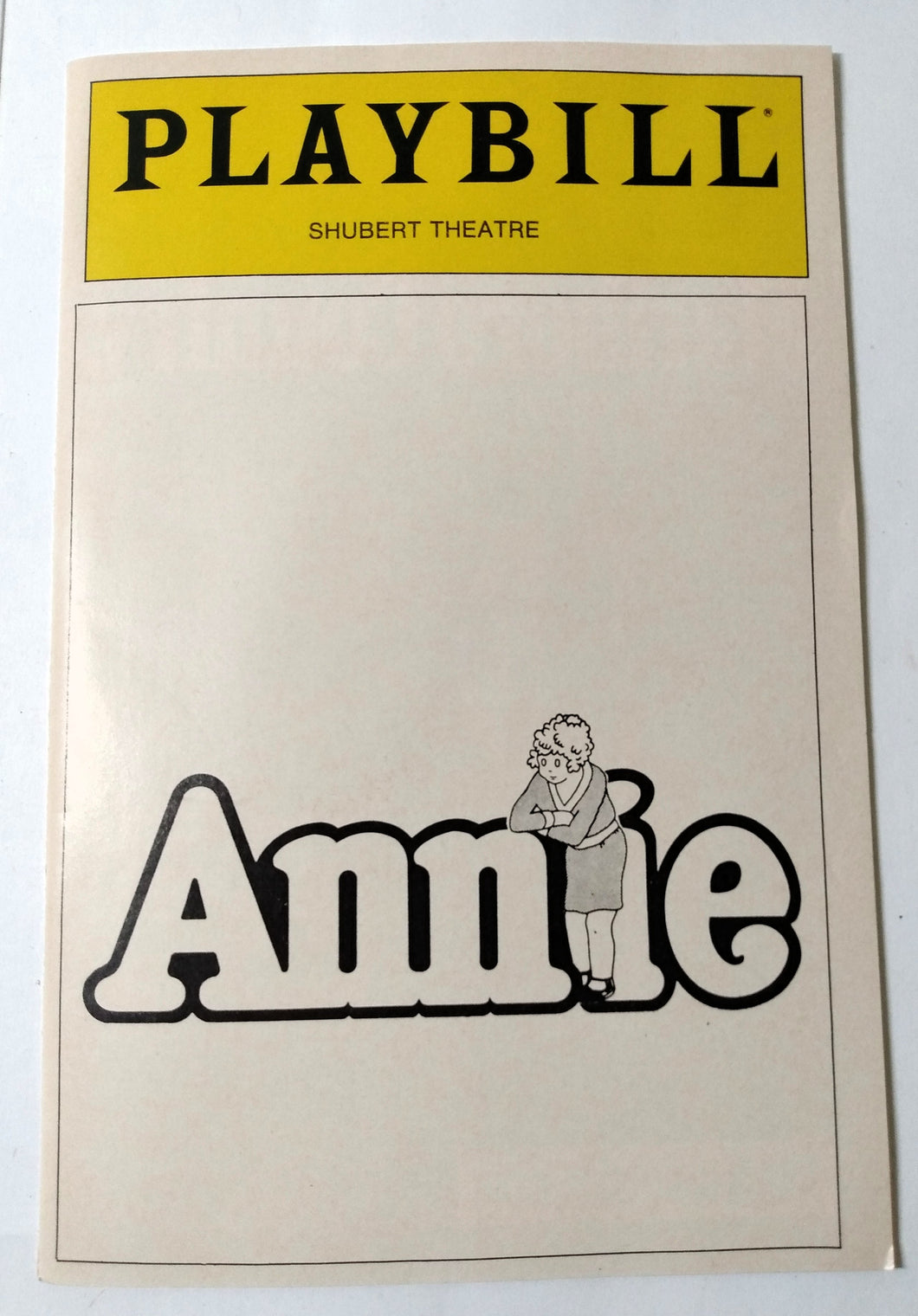 Annie Playbill Shubert Theatre Boston March 1982 Kristi Coombs Reid Shelton - TulipStuff