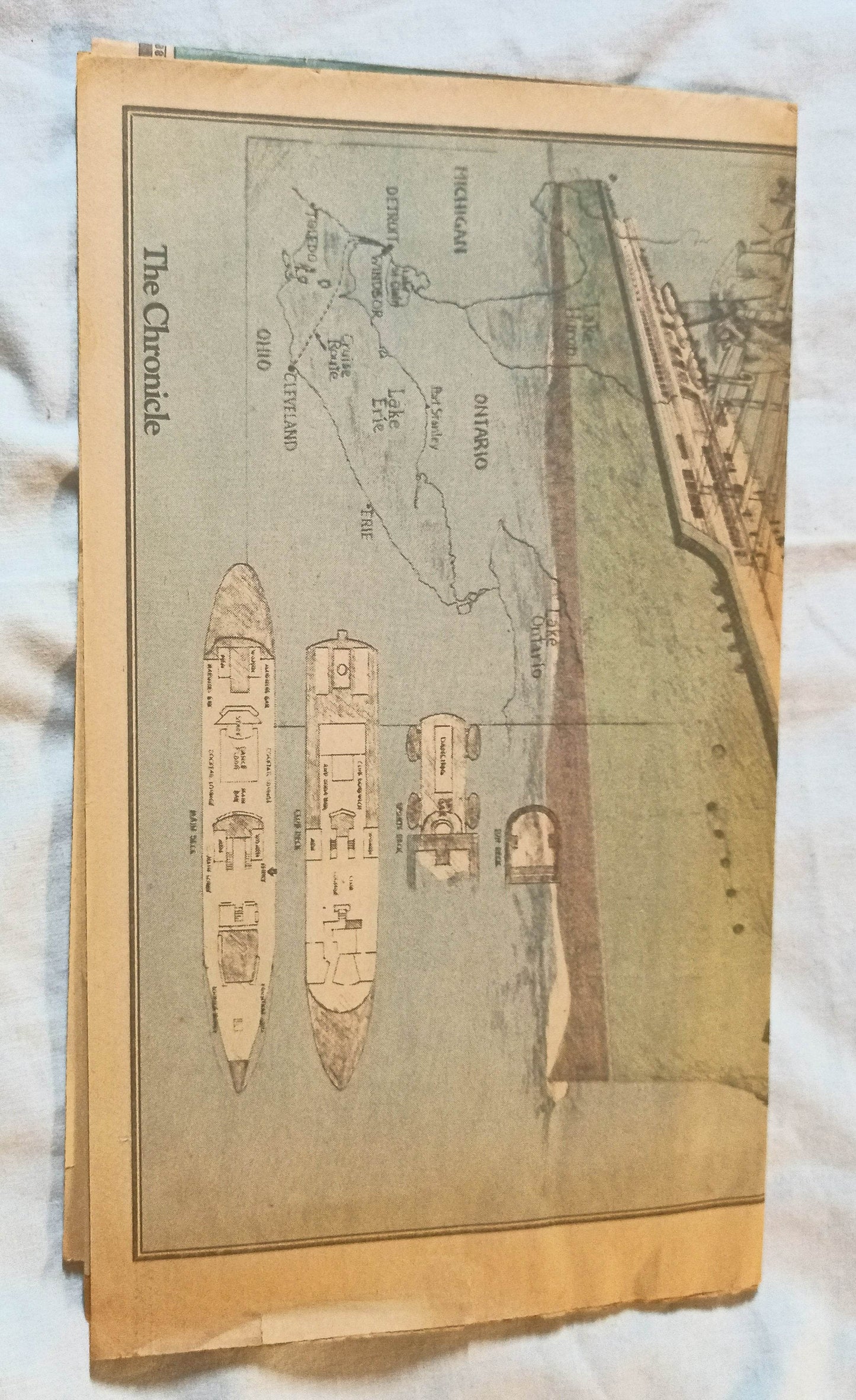Aquarama Remembering The Ship's Glory Days Newspaper Insert 1988 - Tuliptuff