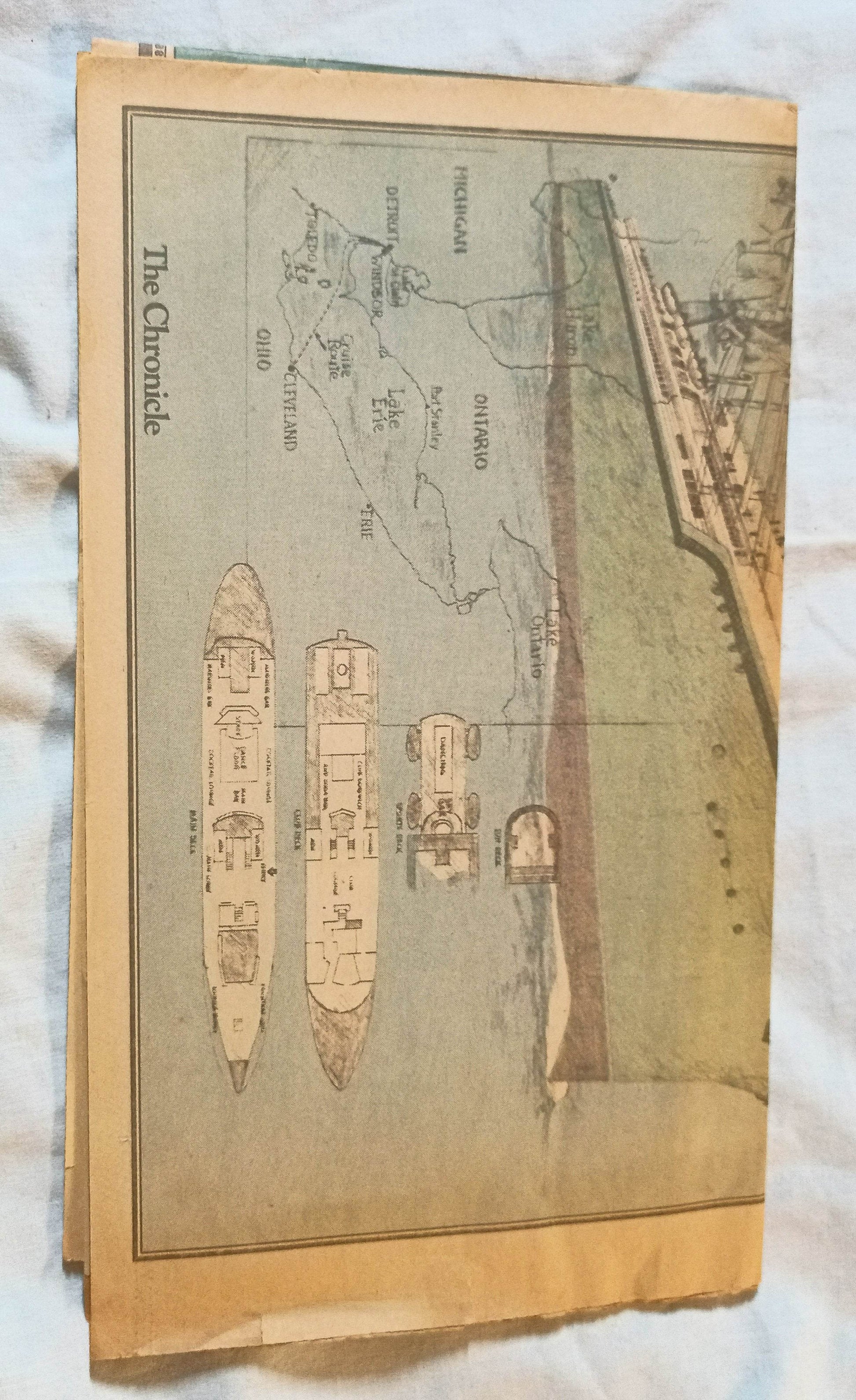 Aquarama Remembering The Ship's Glory Days Newspaper Insert 1988 - Tuliptuff