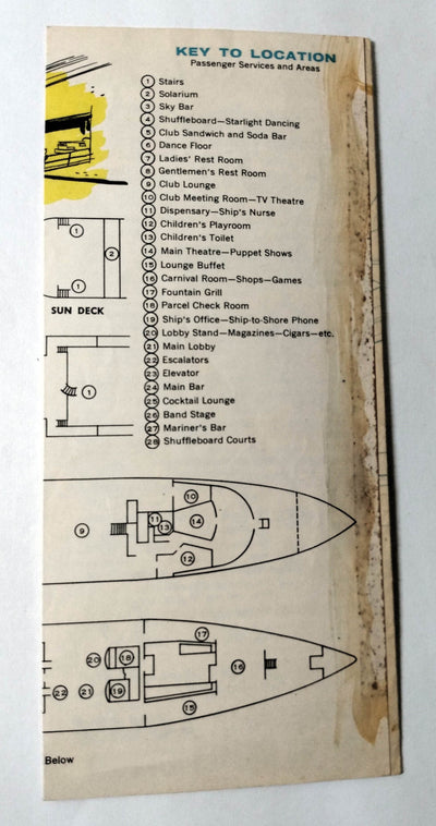 Welcome Aboard The Fabulous S.S. Aquarama Brochure 1957 - TulipStuff