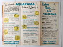 Load image into Gallery viewer, Welcome Aboard The Fabulous S.S. Aquarama Brochure 1957 - TulipStuff
