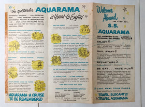 Welcome Aboard The Fabulous S.S. Aquarama Brochure 1957 - TulipStuff