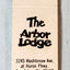 The Arbor Lodge Motel Lamp Post Motel Ann Arbor Matchbook Cover 1970's - TulipStuff
