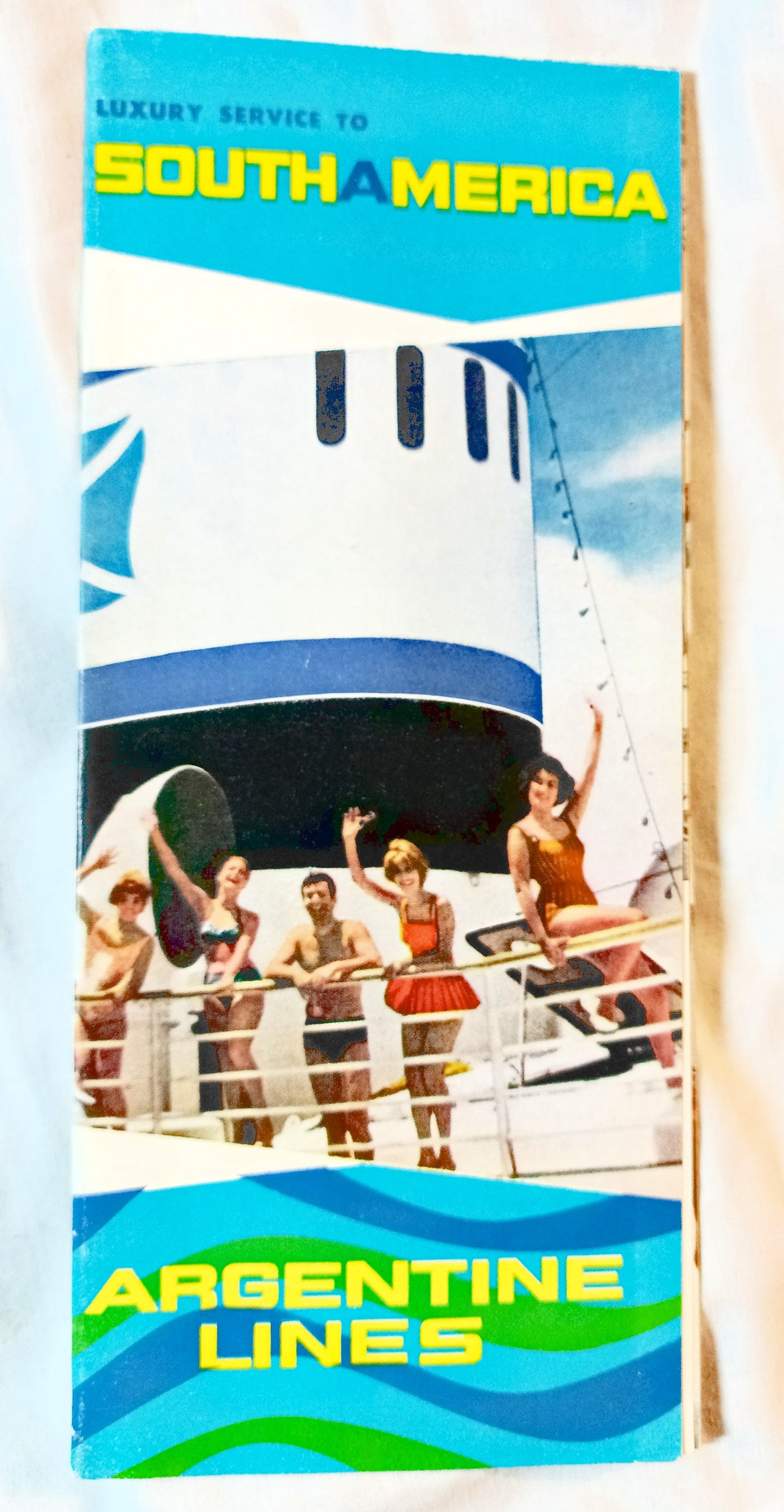 Argentine Lines 1961 Cruise Brochure Rio De La Plata Jachal Tunuyan - TulipStuff