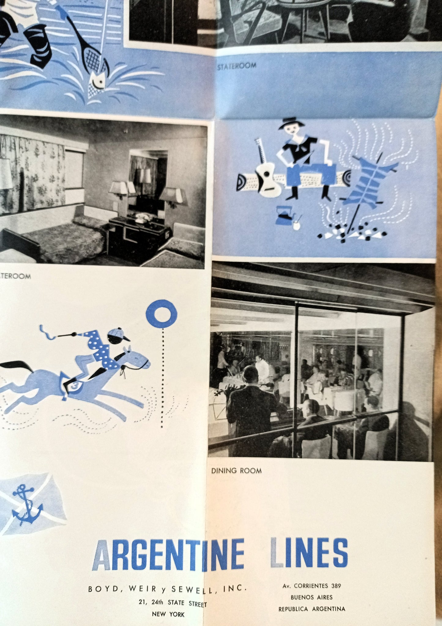 Argentine Lines 1961 Cruise Brochure Rio De La Plata Jachal Tunuyan - TulipStuff