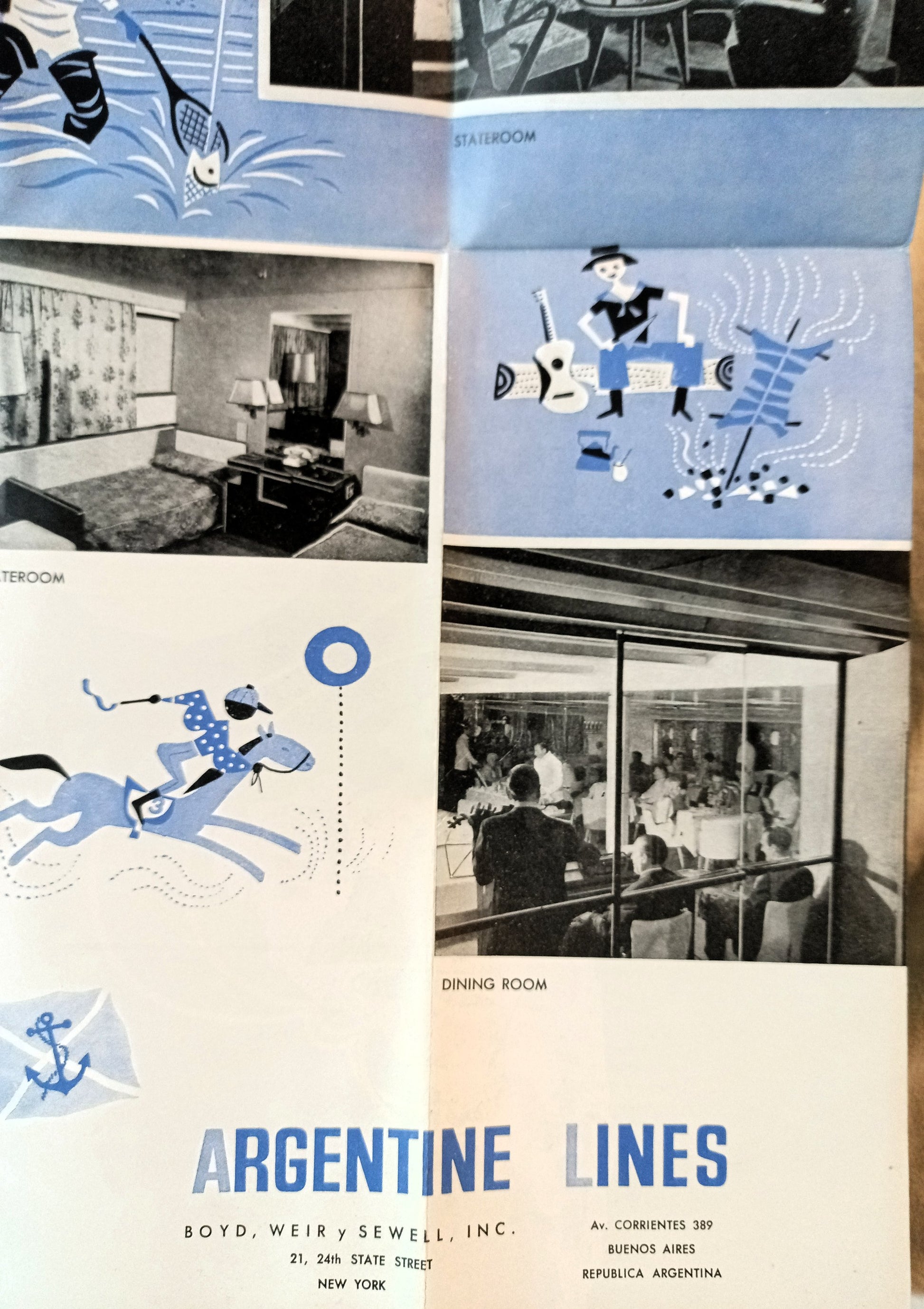 Argentine Lines 1961 Cruise Brochure Rio De La Plata Jachal Tunuyan - TulipStuff