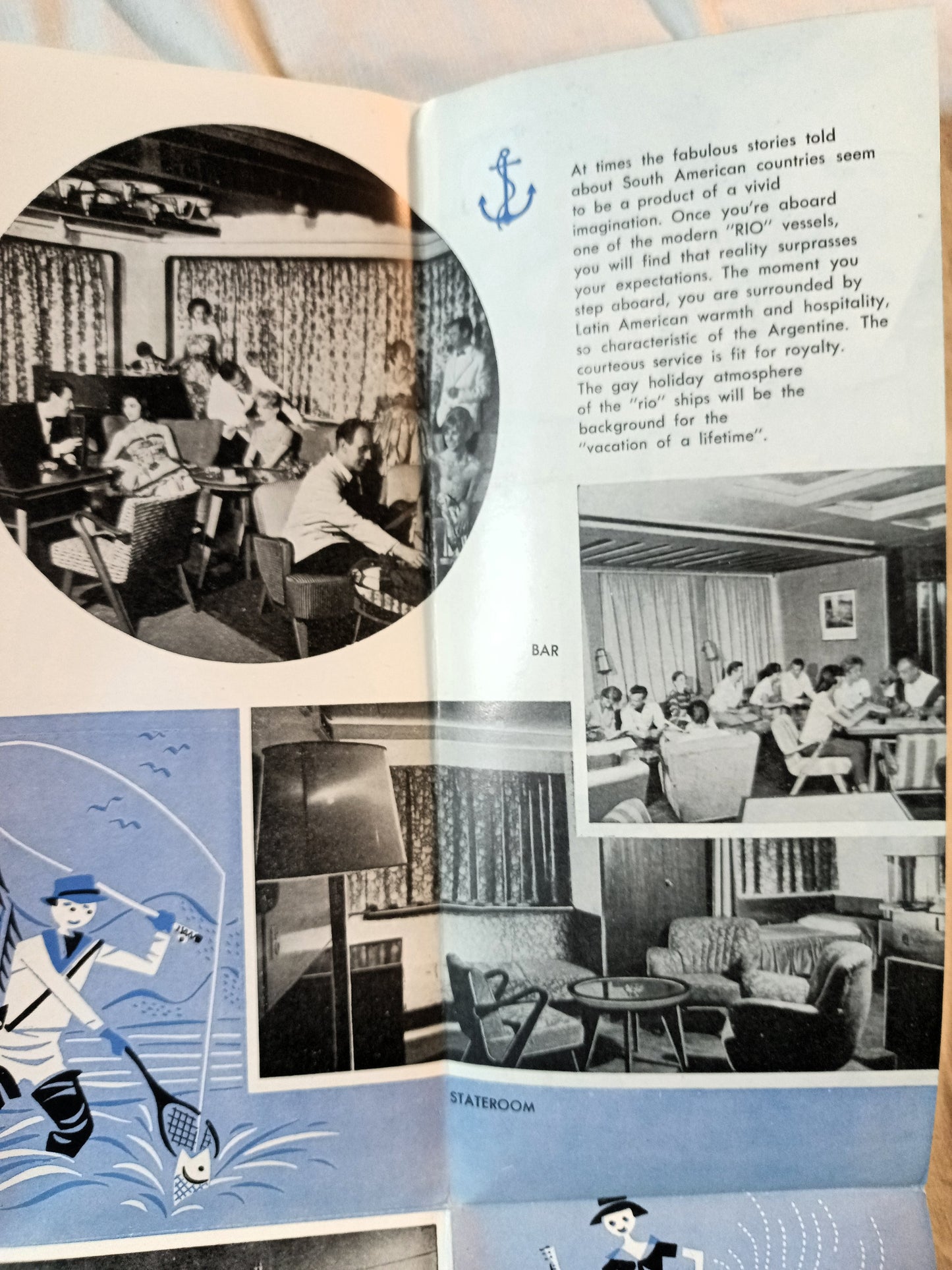 Argentine Lines 1961 Cruise Brochure Rio De La Plata Jachal Tunuyan - TulipStuff