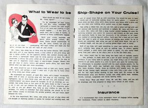 Argus Cameras Shipboard Companion on Cruise Travel Hints Booklet 1959 - TulipStuff