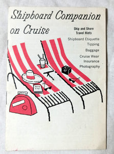 Argus Cameras Shipboard Companion on Cruise Travel Hints Booklet 1959 - TulipStuff