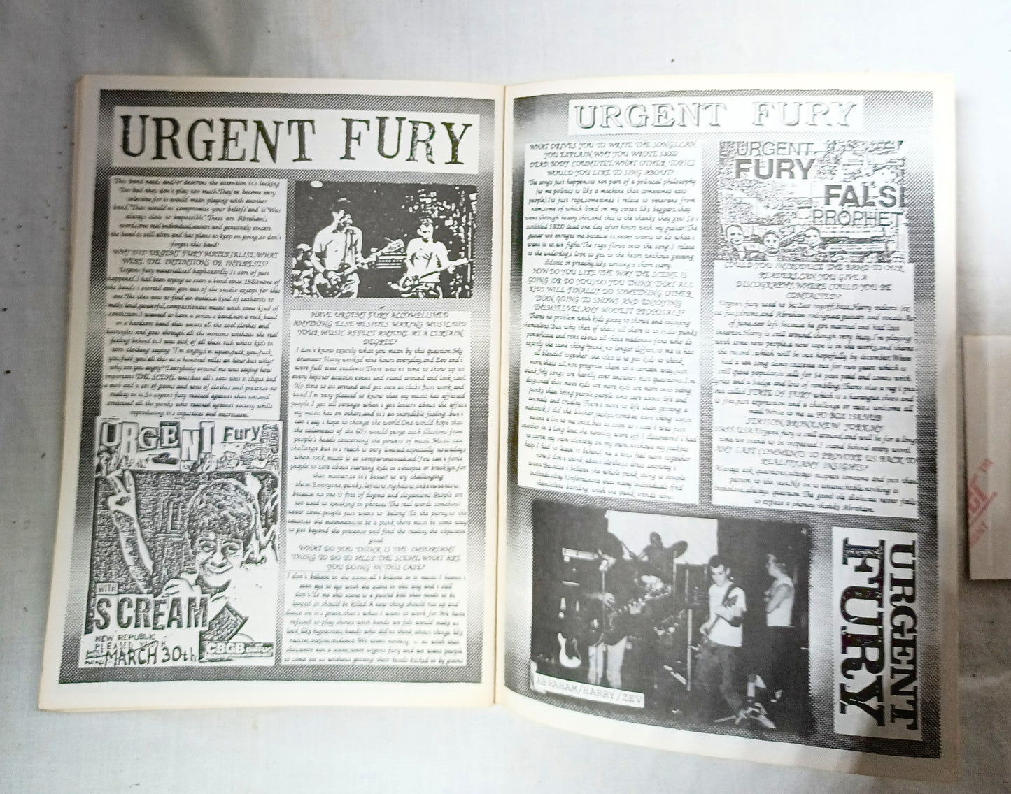 Artcore Fanzine #6 Summer 1988 UK Punk Zine COC Dan Urgent Fury - TulipStuff