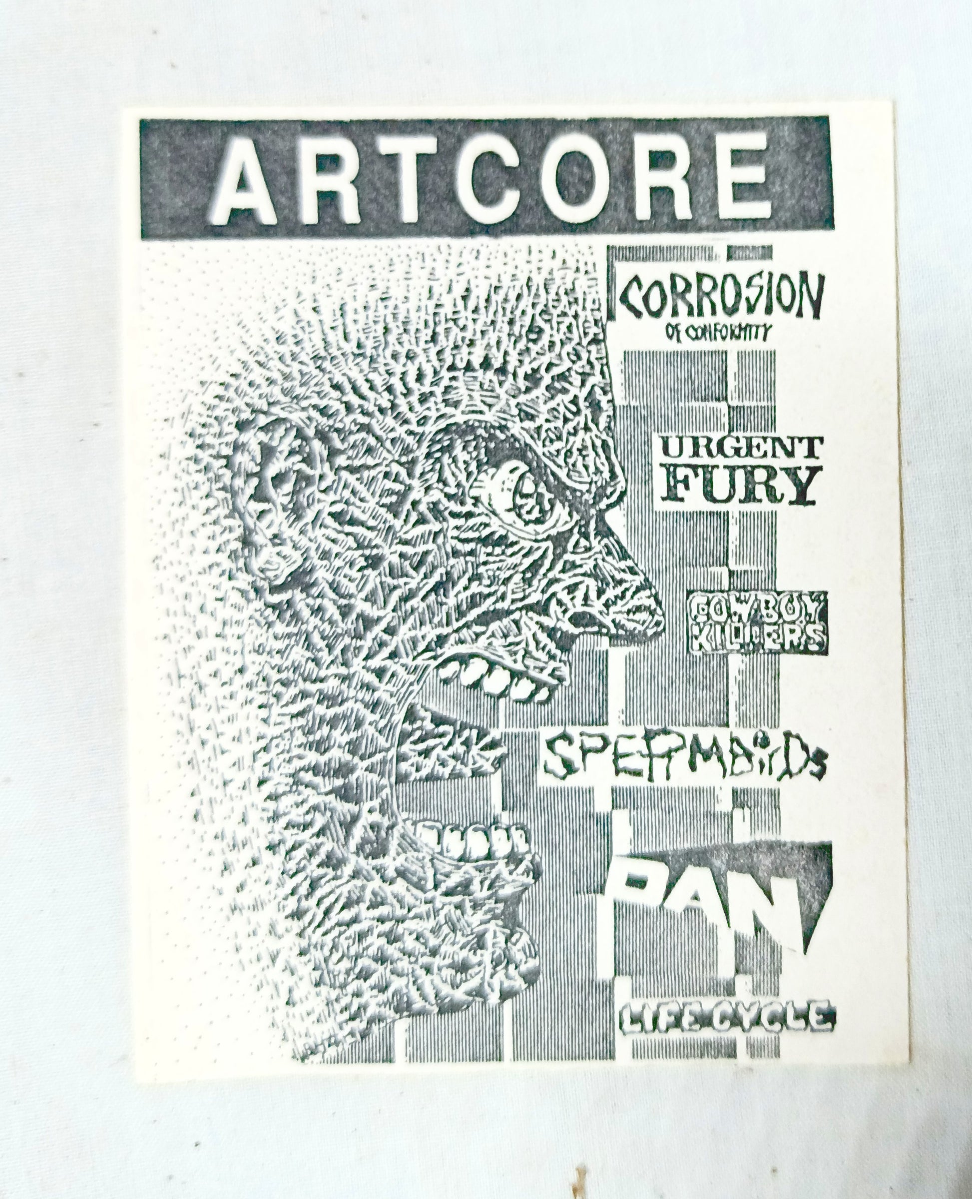 Artcore Fanzine #6 Summer 1988 UK Punk Zine COC Dan Urgent Fury - TulipStuff