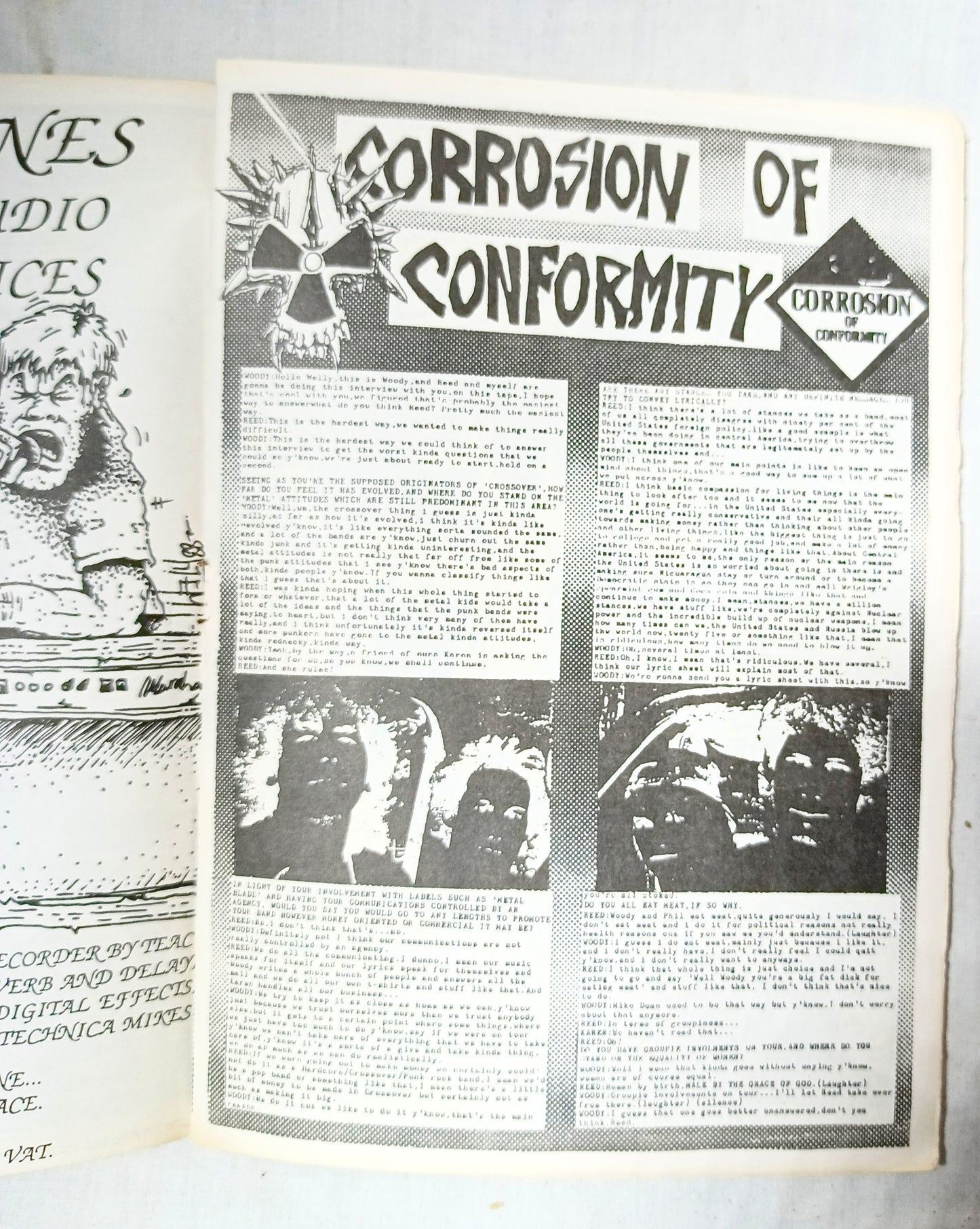 Artcore Fanzine #6 Summer 1988 UK Punk Zine COC Dan Urgent Fury - TulipStuff