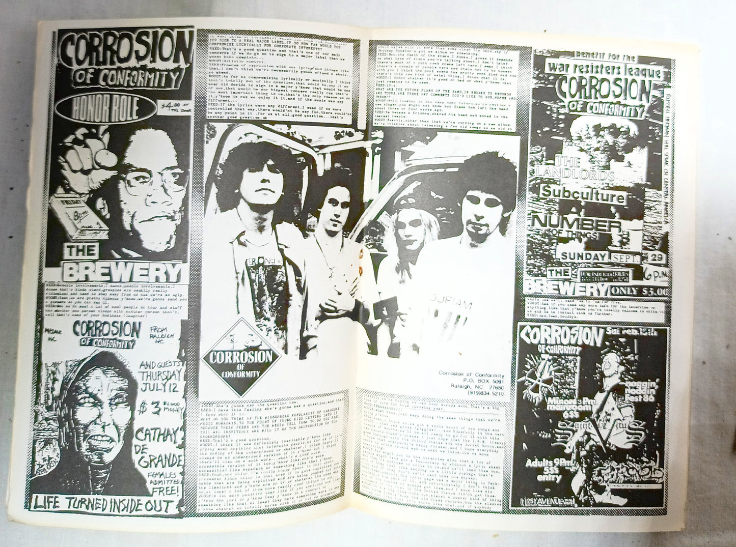 Artcore Fanzine #6 Summer 1988 UK Punk Zine COC Dan Urgent Fury - TulipStuff