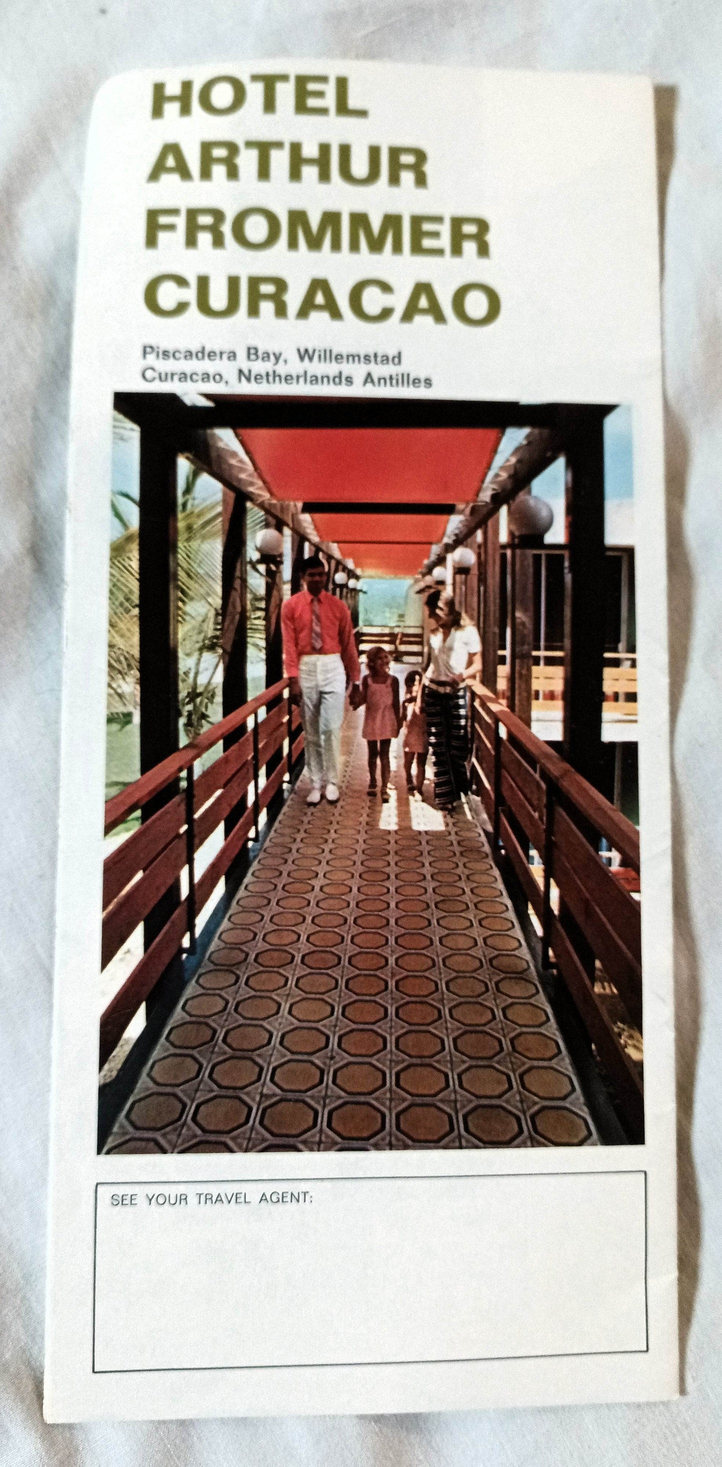 Hotel Arthur Frommer Curacao Piscadera Bay Willemstad Brochure 1971 - TulipStuff