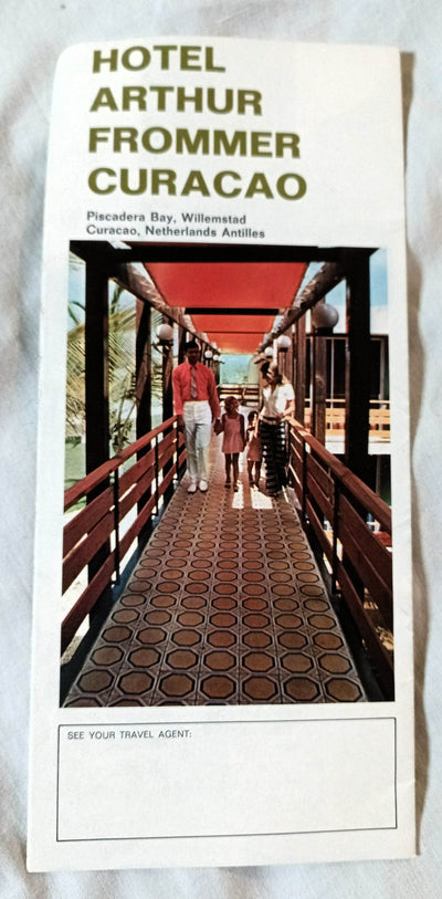 Hotel Arthur Frommer Curacao Piscadera Bay Willemstad Brochure 1971 - TulipStuff