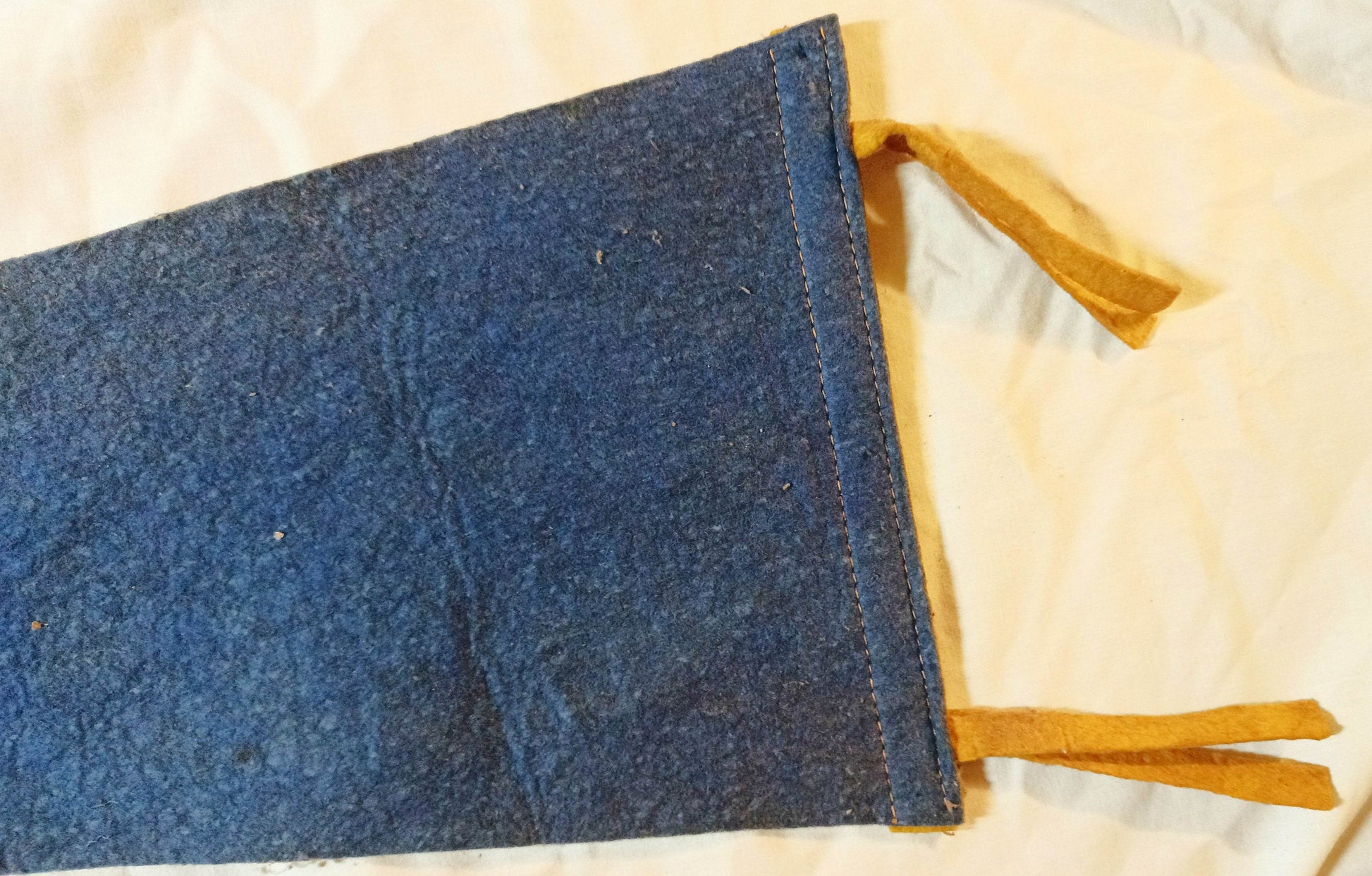 Asbury Park New Jersey Casino 26" Blue Felt Pennant 1940's - TulipStuff