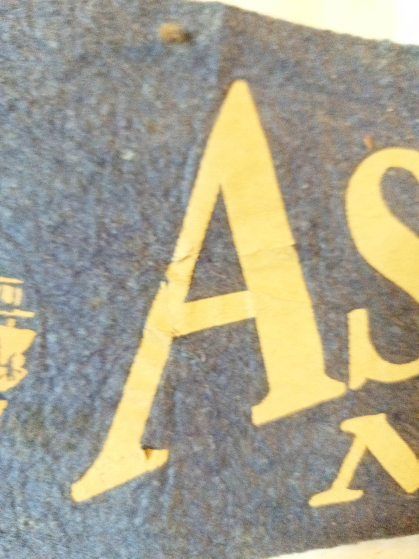 Asbury Park New Jersey Casino 26" Blue Felt Pennant 1940's - TulipStuff