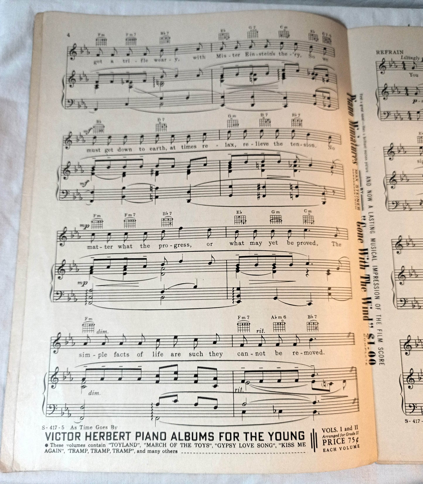 As Time Goes By Casablanca Bogart Bergman Hupfeld Sheet Music 1931 - TulipStuff