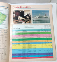 Load image into Gallery viewer, Astor United Cruises ms Astor 1983 Caribbean South America Cruise Brochure - TulipStuff
