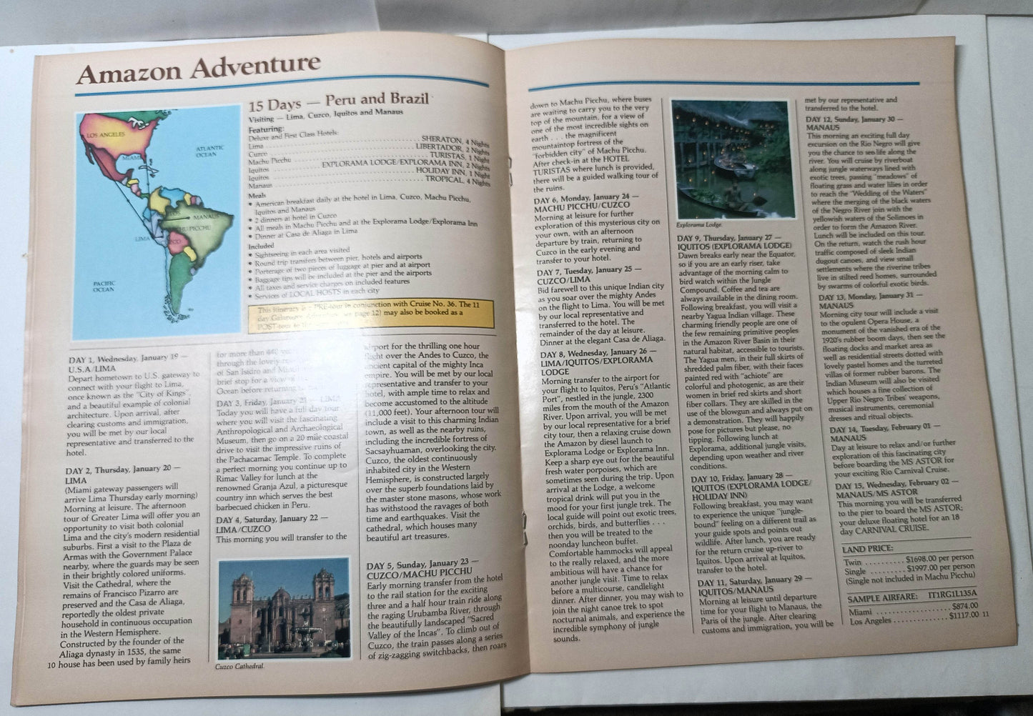 Astor United Cruises ms Astor 1983 Caribbean South America Cruise Brochure - TulipStuff