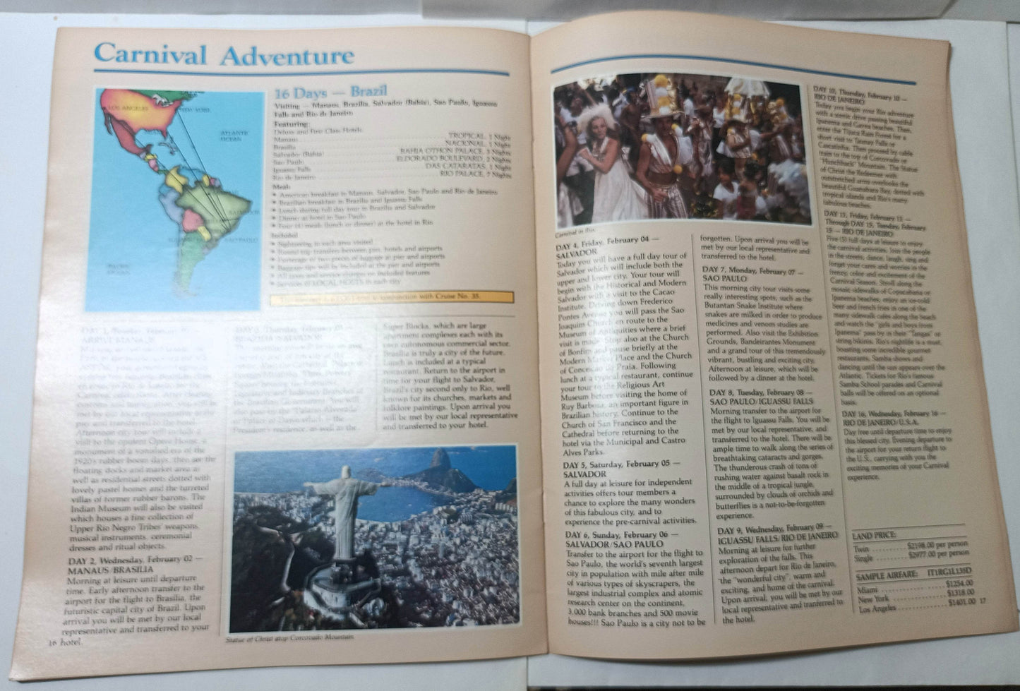 Astor United Cruises ms Astor 1983 Caribbean South America Cruise Brochure - TulipStuff