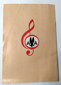 American Airlines Inflight AstroStereo Program Number 34 Brochure 1968 - TulipStuff